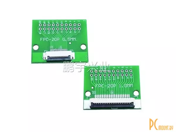 FFC/FPC-20P-0.5/1.0 Макетная плата переходник FFC 20pin шаг 0.5мм / 1.0мм на DIP 2.54